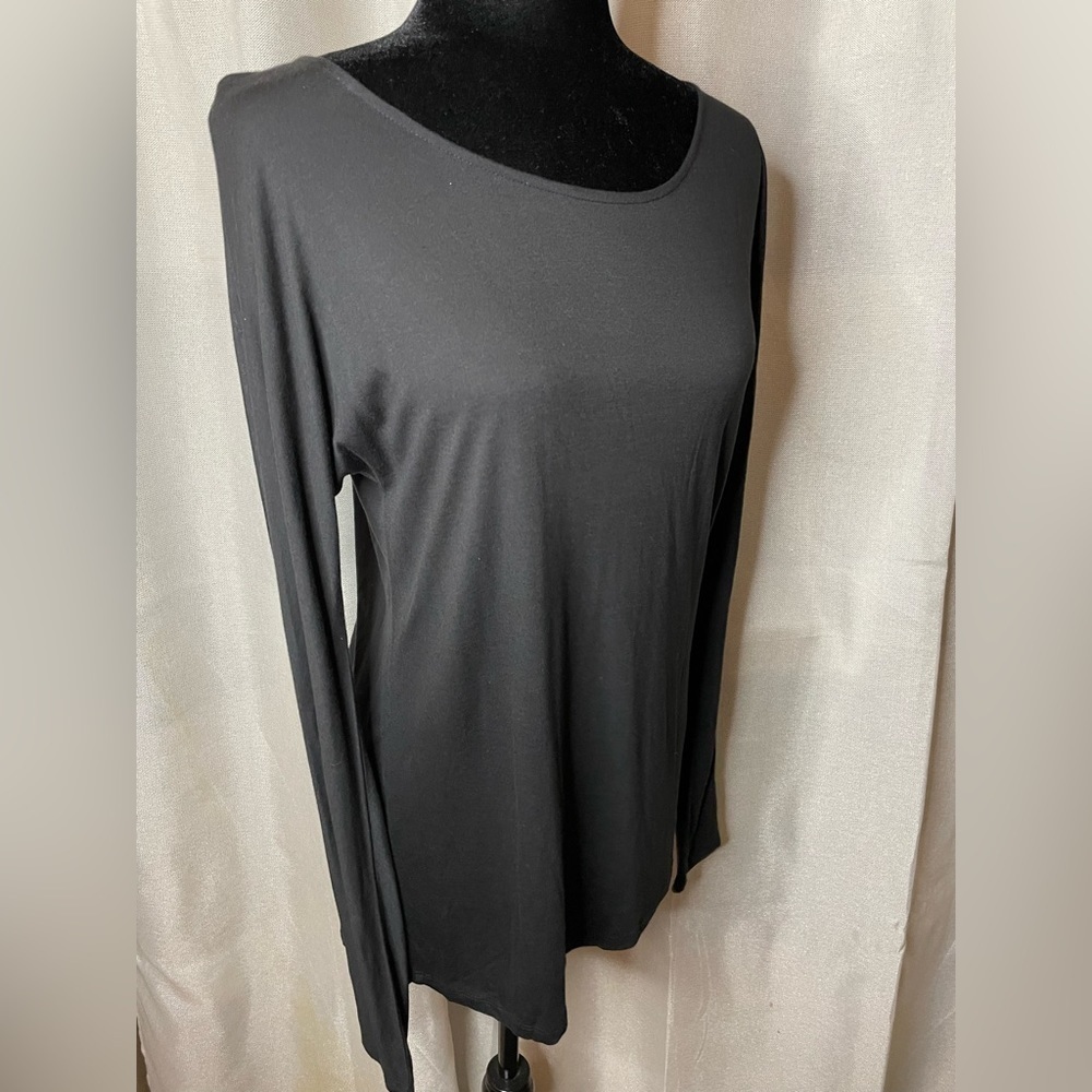 Vince Women’s Top Long Sleeve Black Small. - Picture 3 of 8